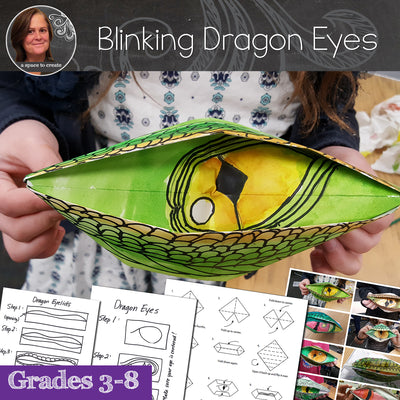 Blinking Dragon Eyes Origami Art Lesson