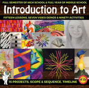 Introduction to Art - Semester Long High School or Middle School Art Curriculum