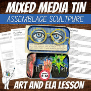 Altoids Tin, High School Art & ELA, Mixed Media Assemblage Sculptures, 3D Design
