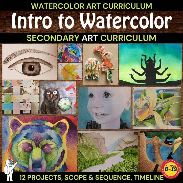 Intro to High School Watercolor Painting: Semester Curriculum - High School Art