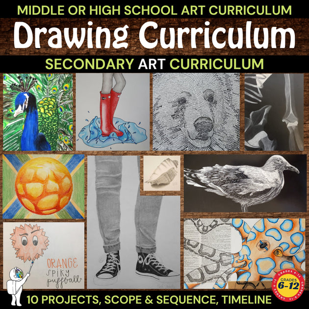 Introduction to Drawing Curriculum Middle or High School Art – A Space ...