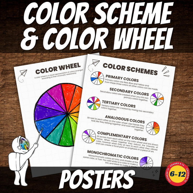 Color Scheme Mandalas, Color Wheel Poster & Color Scheme Poster Art Wo – A  Space to Create Art