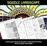 Pattern Landscapes Art Lesson – A Space to Create Art