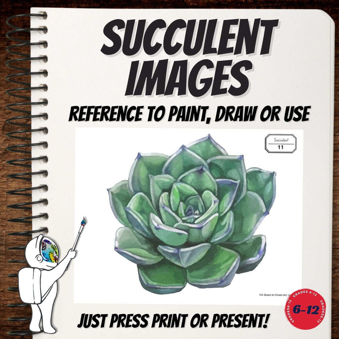 succulent reference photos Succulent Images for Art Reference, PDF, Middle School, High School Ar – A Space to Create Art
