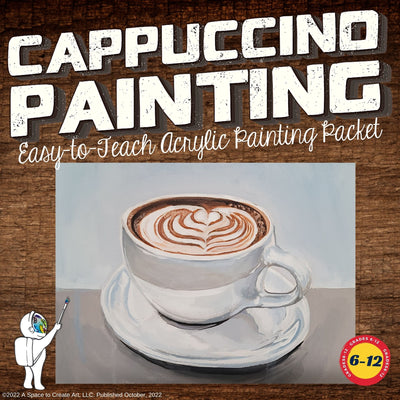 Paint a Cappuccino Acrylic Painting for Beginners - Perfect for Paint Night Party!