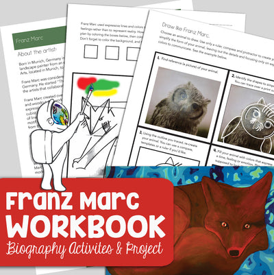 Franz Marc Art History Workbook - Biography, Activities, Analysis and Project