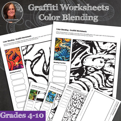 Graffiti Worksheets - Color Blending