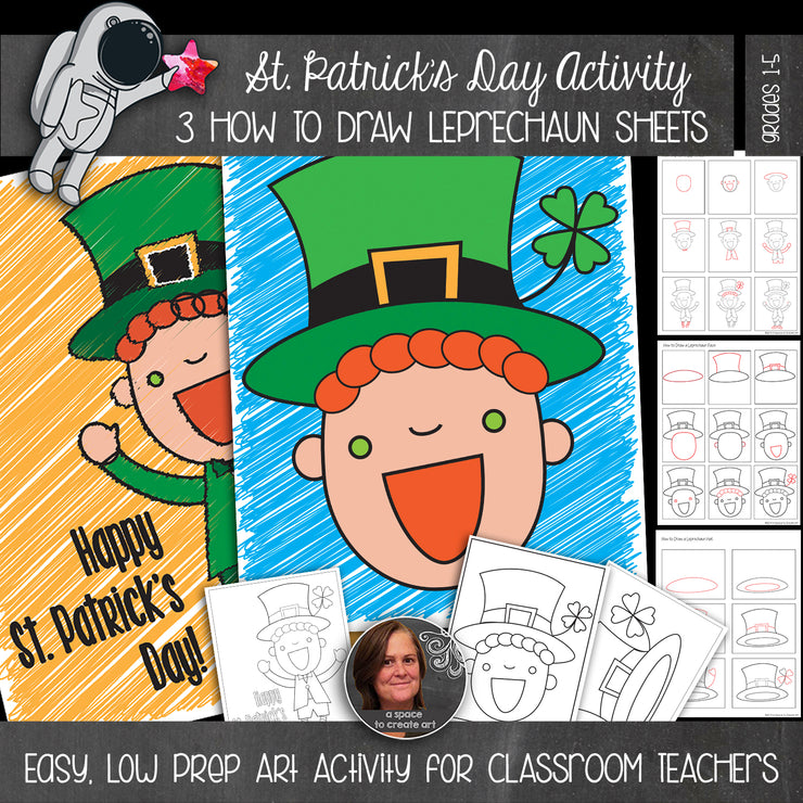 St. Patrick's Day Art Activity - Leprechaun How-to Draw
