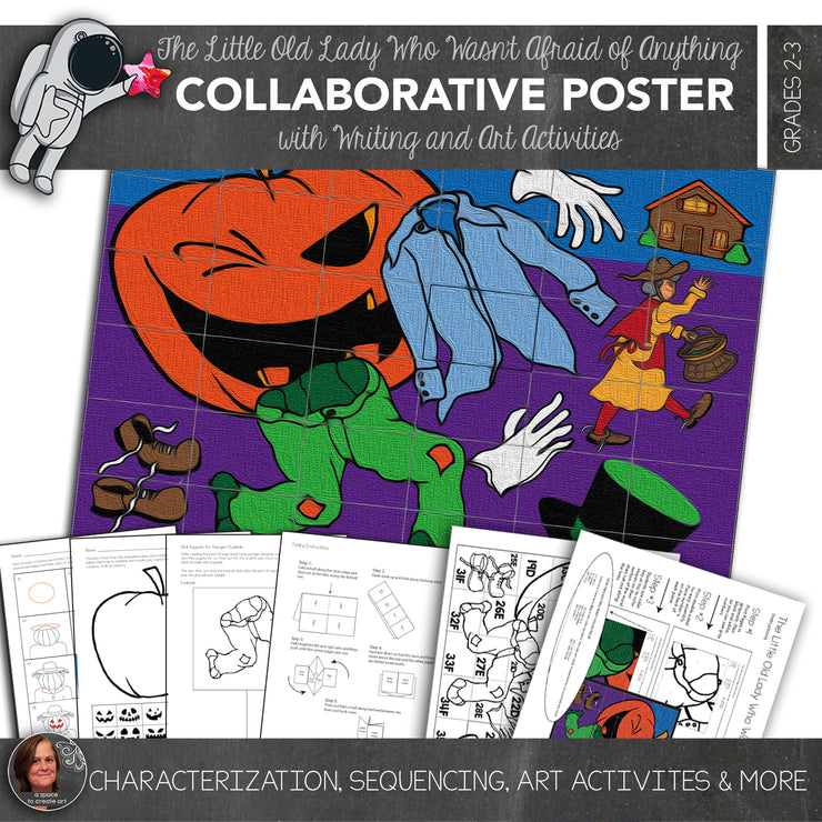 The Little Old Lady Who Wasn’t Afraid of Anything Collaborative Poster and Writing Activities