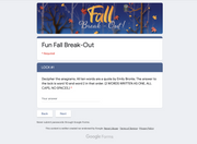 Fun Fall Break-Out Digital Escape