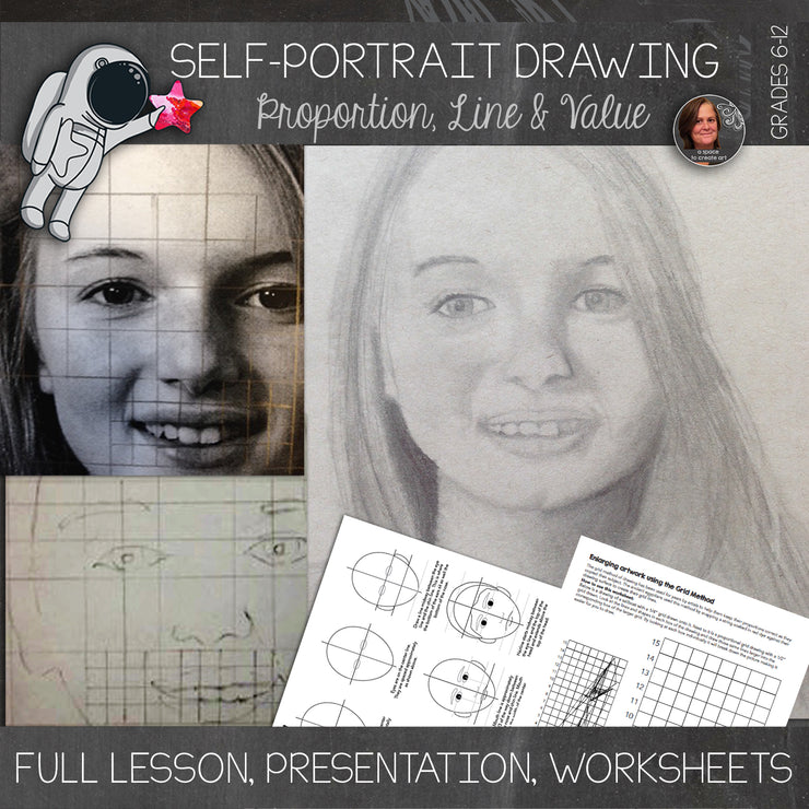 Self-Portrait Drawing Lesson