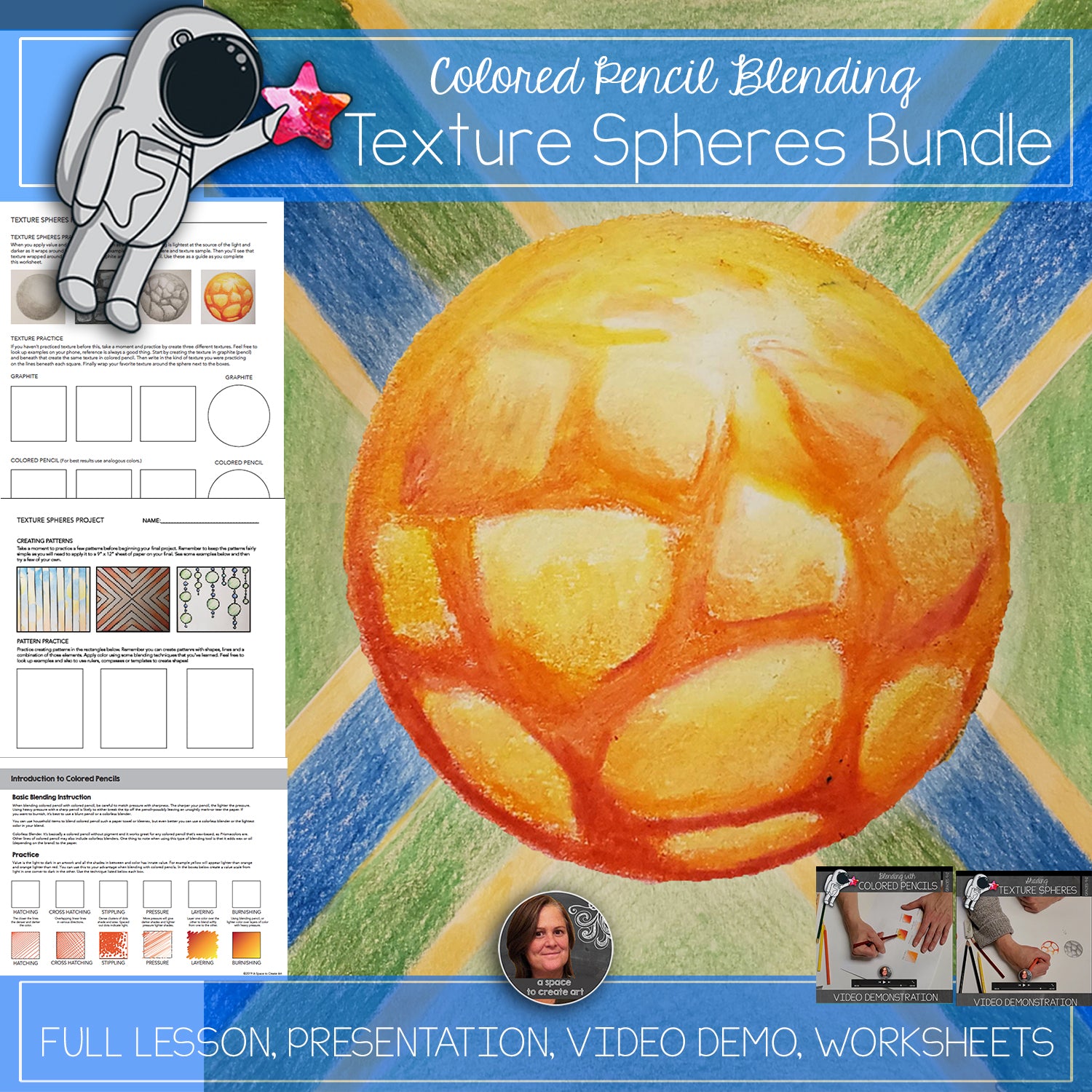 Texture Spheres Bundle with Demonstration Videos – A Space to Create Art