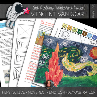 Van Gogh Art History Workbook and Activities - Starry Night