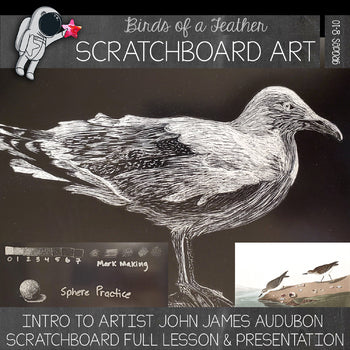 Birds of a Feather Scratchboard Drawing Lesson - High School Drawing Lesson