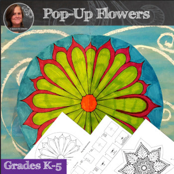 No Prep Flower Pop-Up Art Activity - 3D Interactive Flower Display