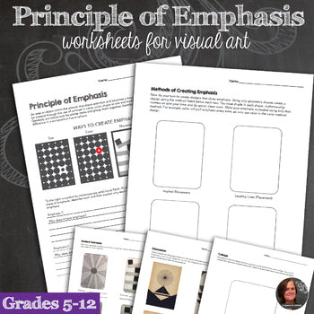 Principles of Design Worksheets - Principle of Emphasis Mini-Lessons