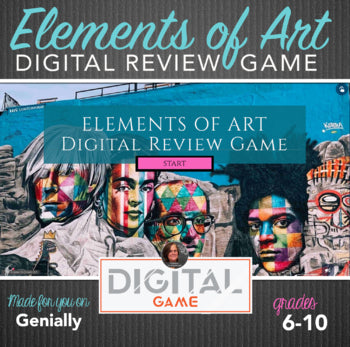 Digital Review Game - Elements of Art Interactive Review Game