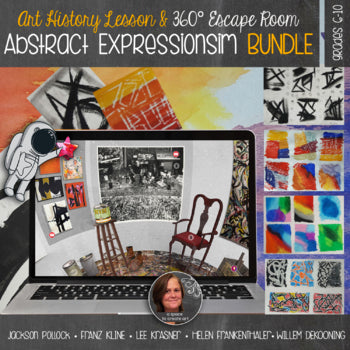 Abstract Expressionism & 360° Escape Room Decoding Jackson Pollock BUNDLE