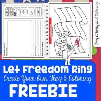 Let Freedom Ring: Create your own Flag Activity: Free Memorial Day Art Activity
