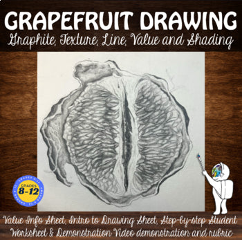 Beginning Drawing and Shading Middle or High School Art: Worksheet Packet & Demo