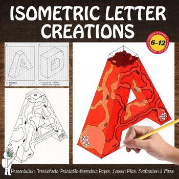 Isometric Letter Creations, Perspective, High School, Middle